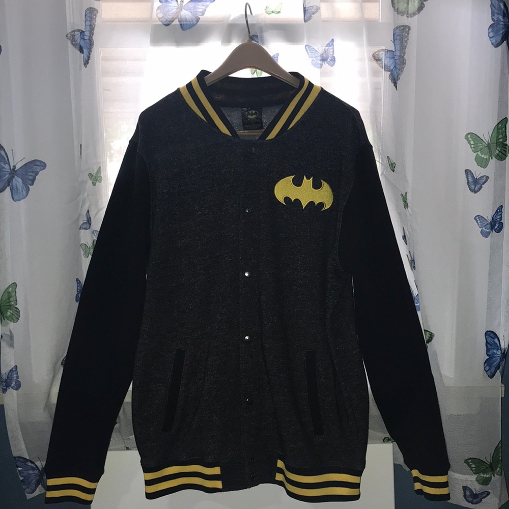 Button-up DC Comics Batman Letterman Jacket